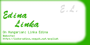 edina linka business card